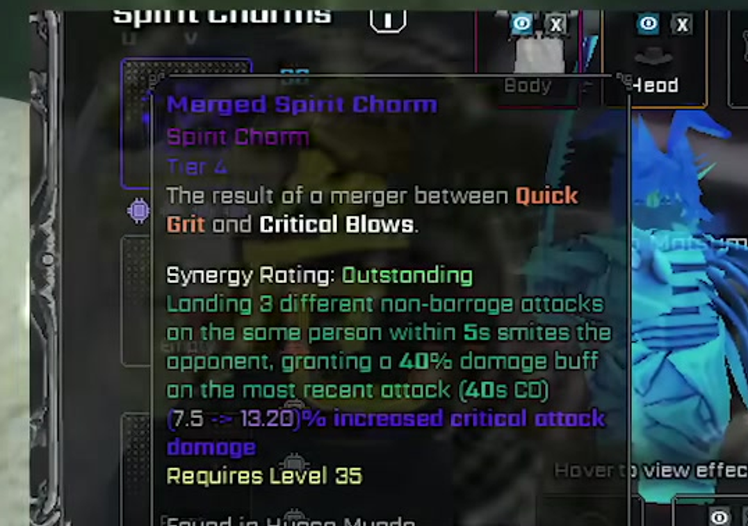 Merged Spirit Charm in VV: Ultimatum