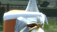 Angled White Headband