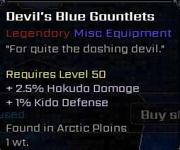 Devil's Blue Gauntlets