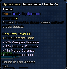 Snowhide Hunter's Tunic — screenshot 1