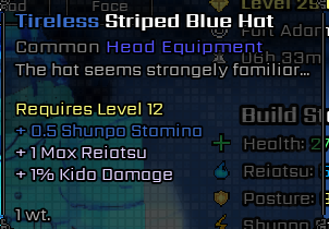 Striped Blue Hat