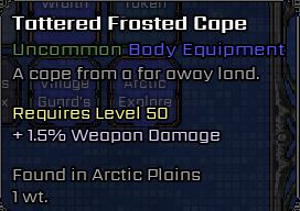Tattered Frosted Cape